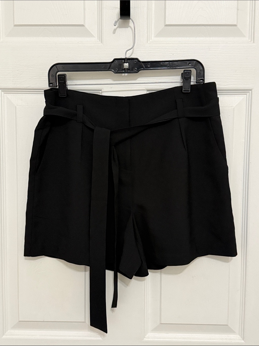 Charlotte Russe woman’s Black High-Waist Tie-Waist shorts